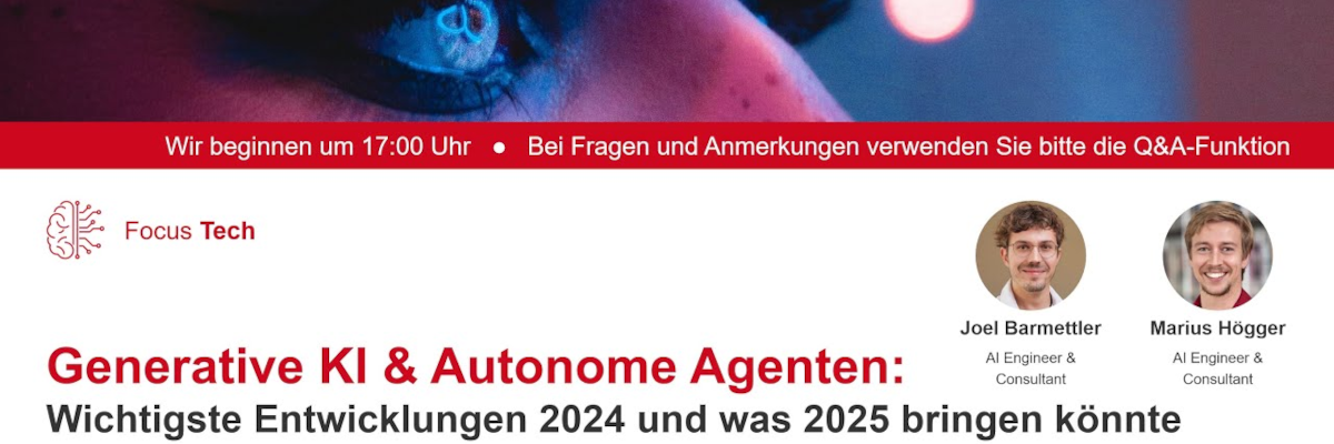 Webinar: Generative KI und Autonome Agenten